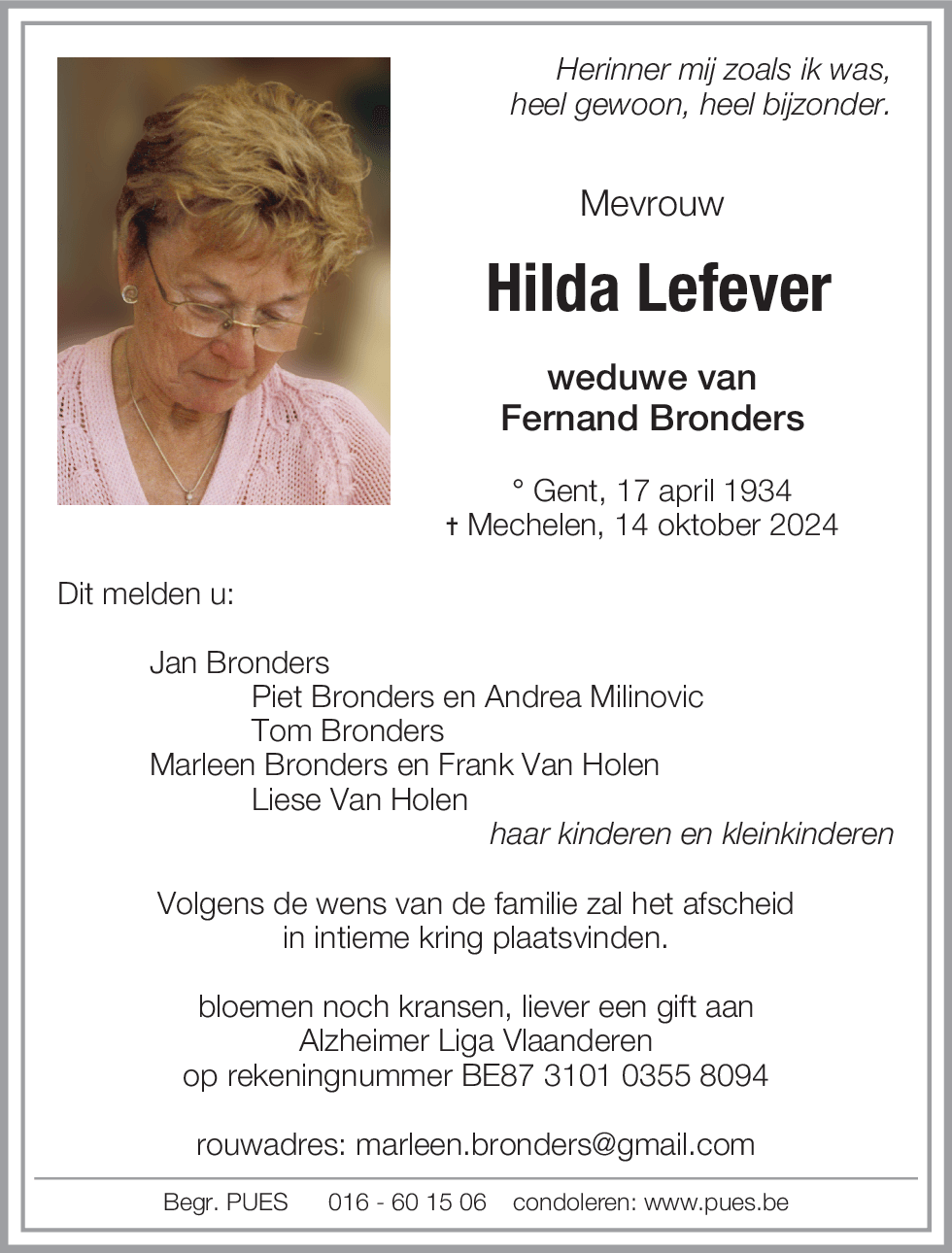 Lefever Hilda