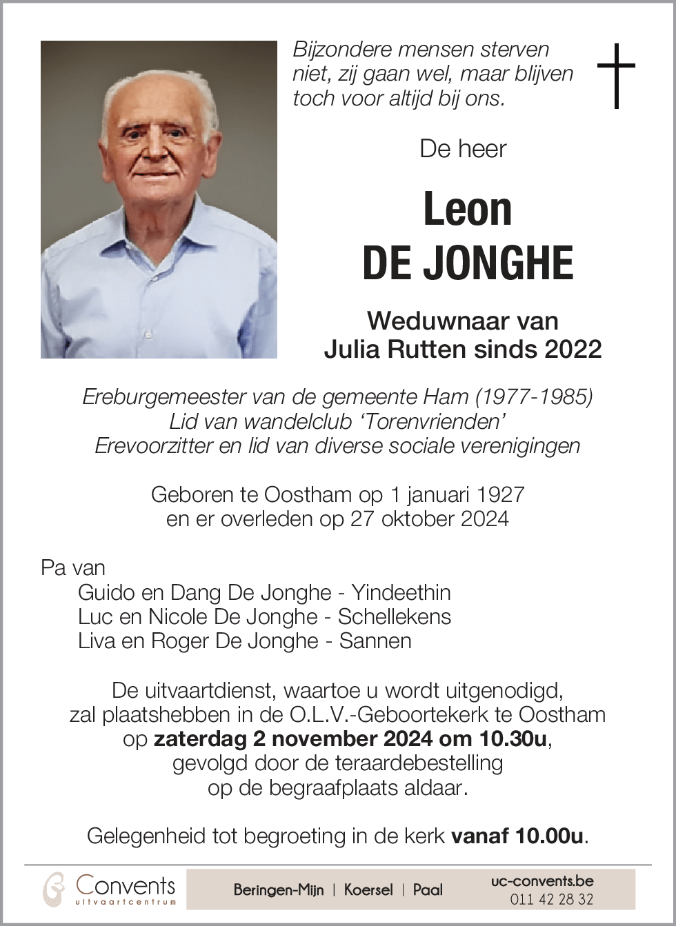 Leon DE JONGHE