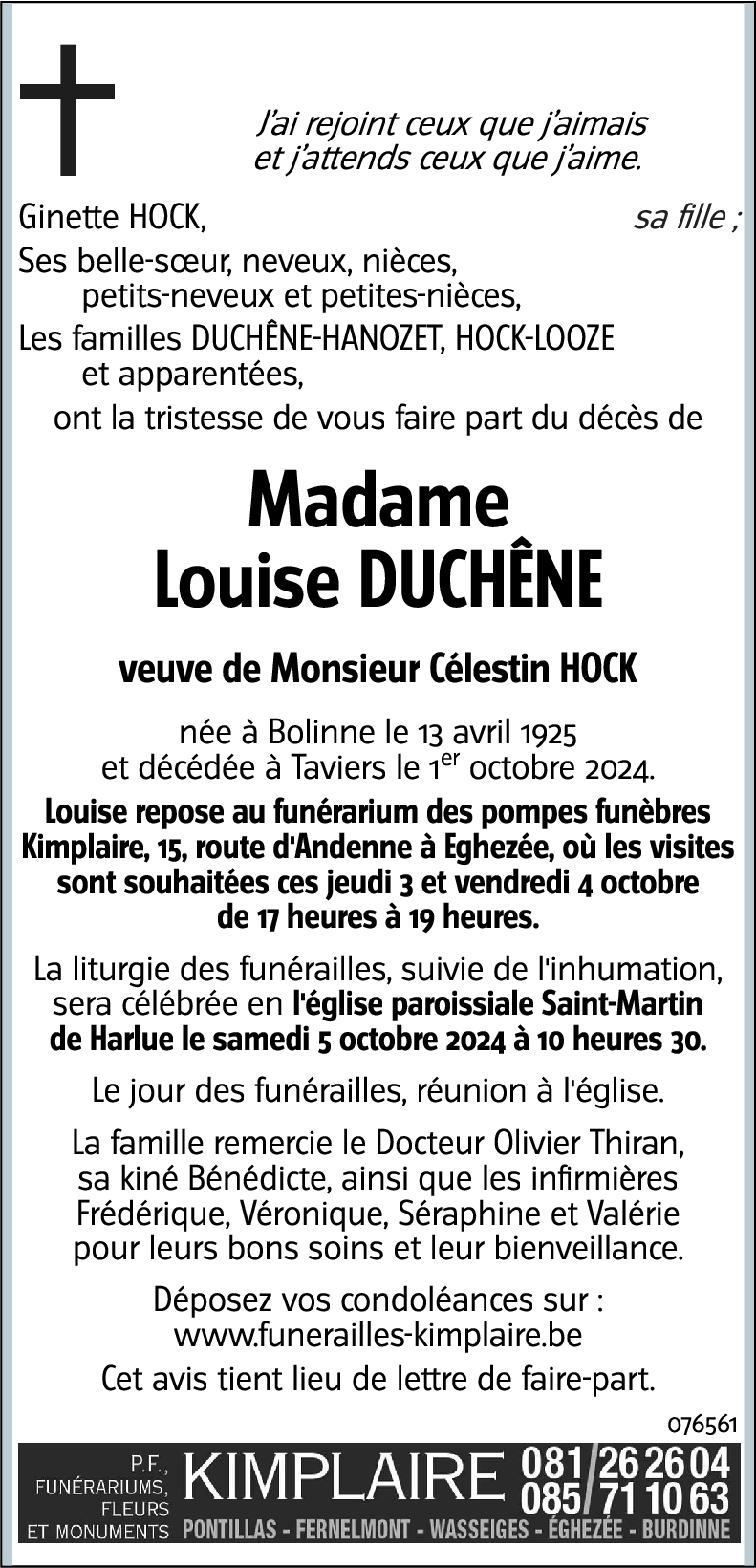 Louise DUCHÊNE