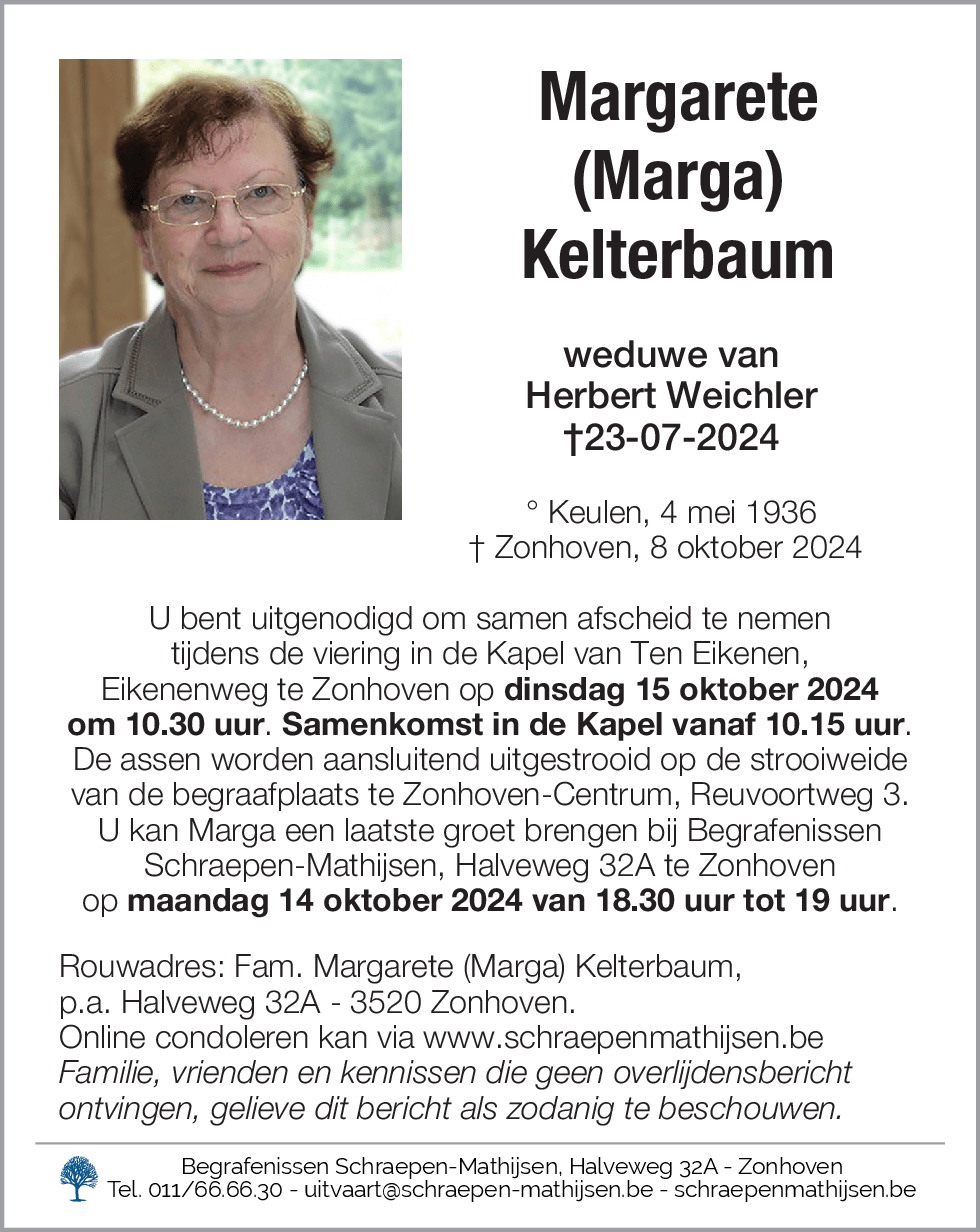 Margarete (Marga) Kelterbaum