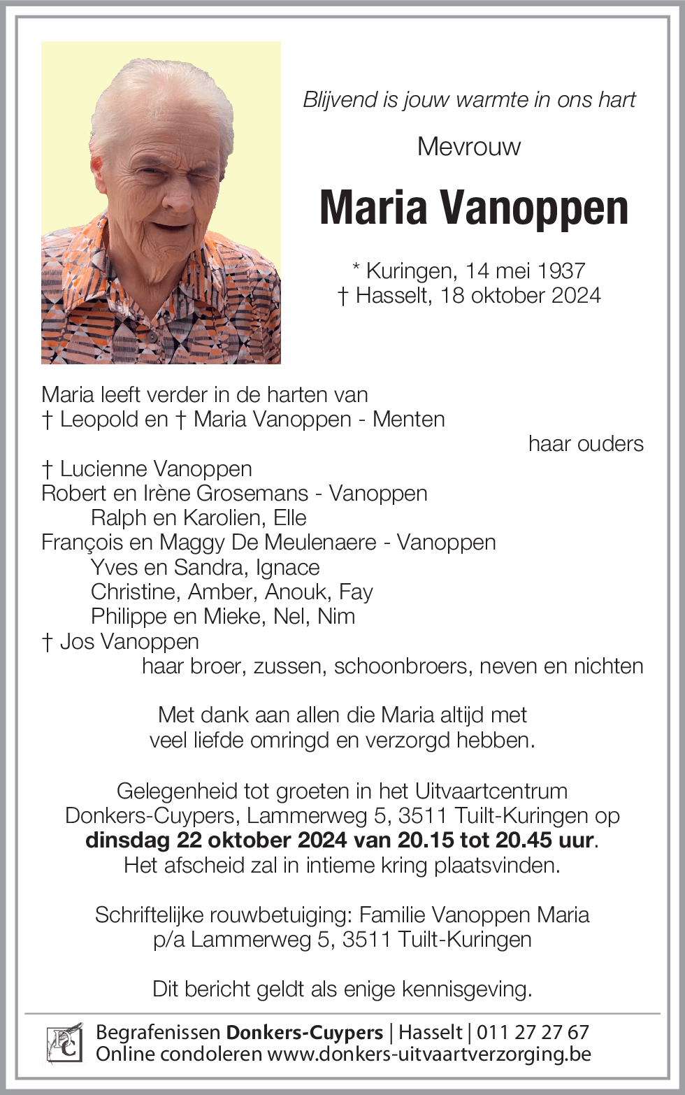 Maria Vanoppen