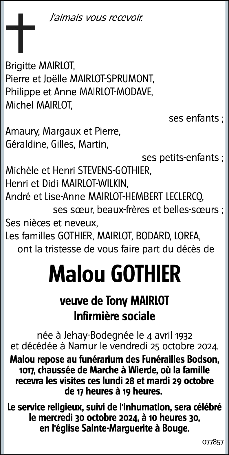 Marie-Louise GOTHIER