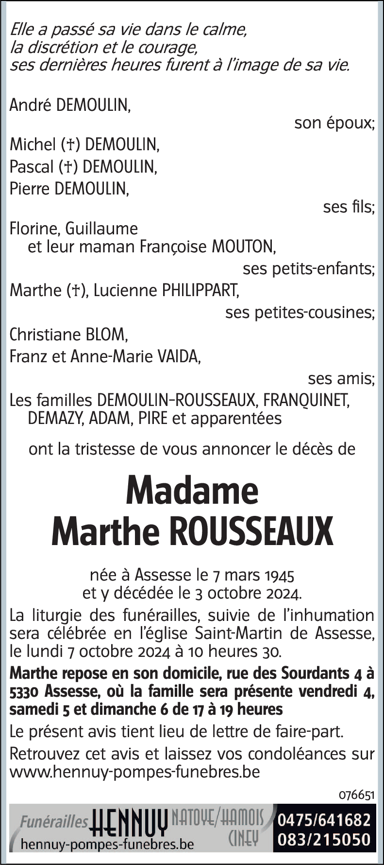 Marthe ROUSSEAUX