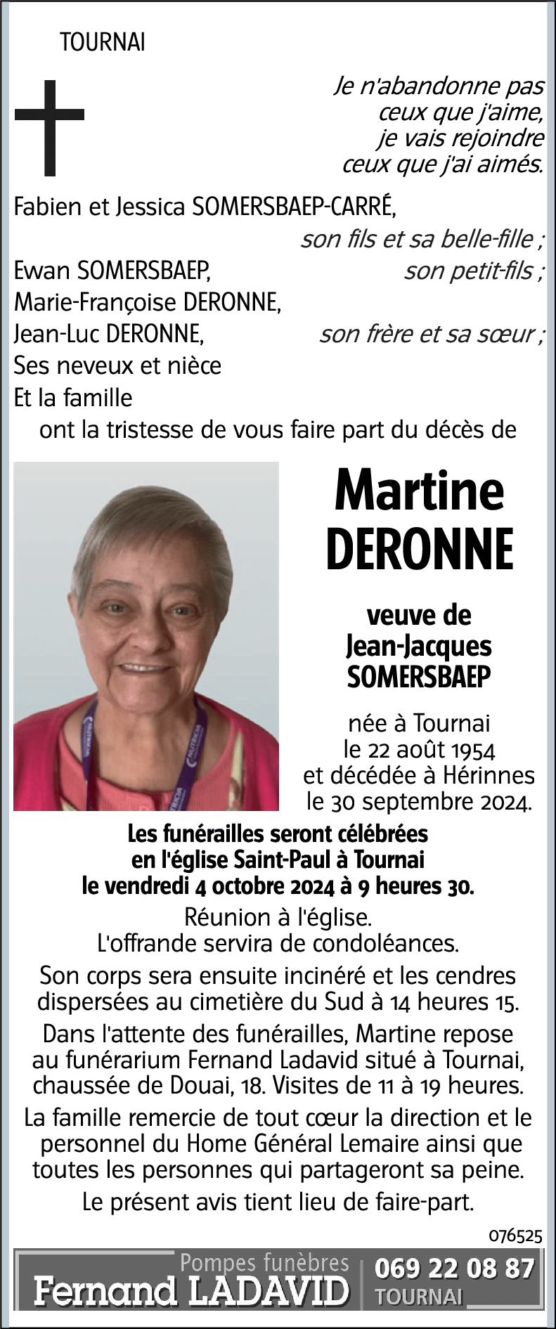 Martine DERONNE