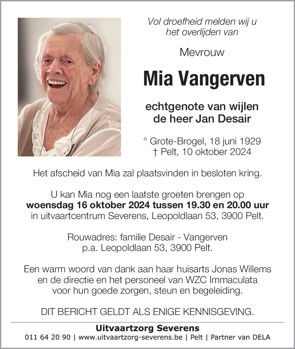 Mia Vangerven