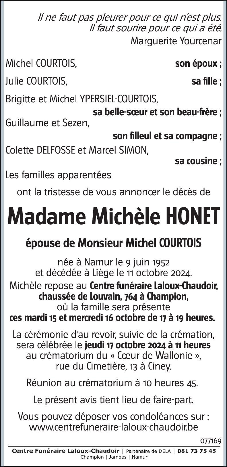 Michèle HONET