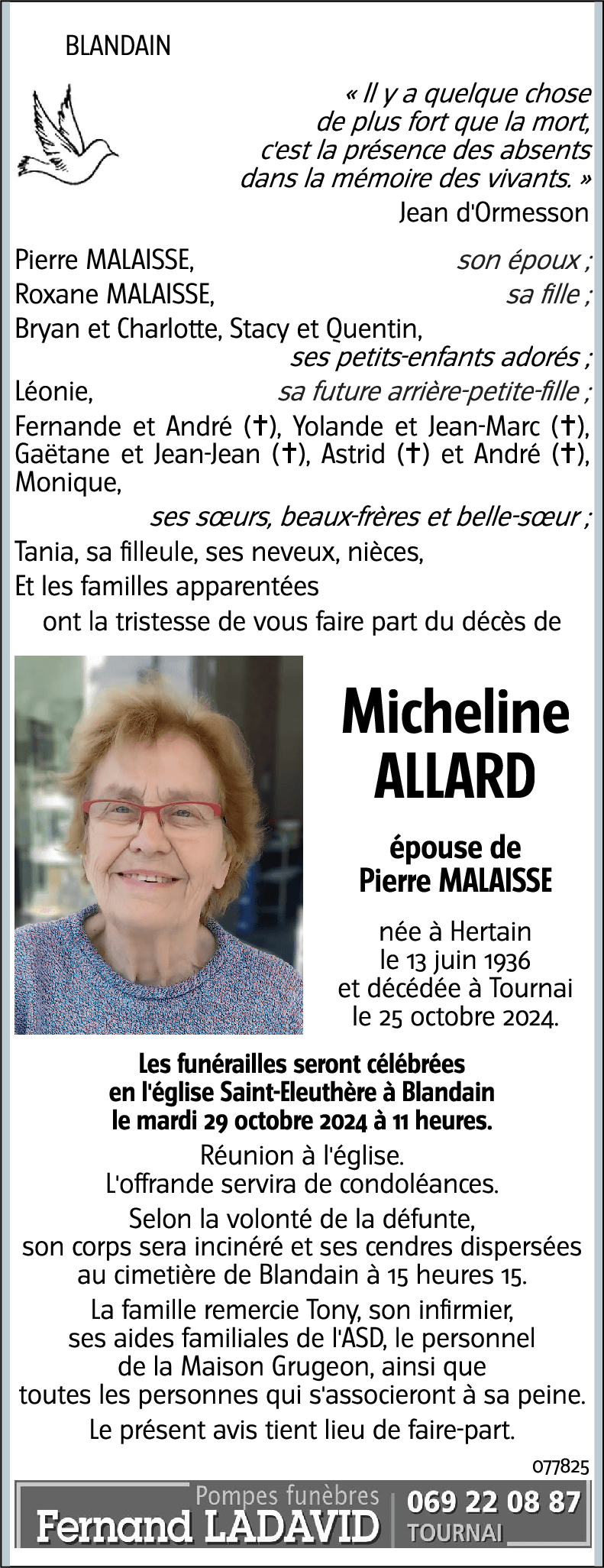 Micheline ALLARD