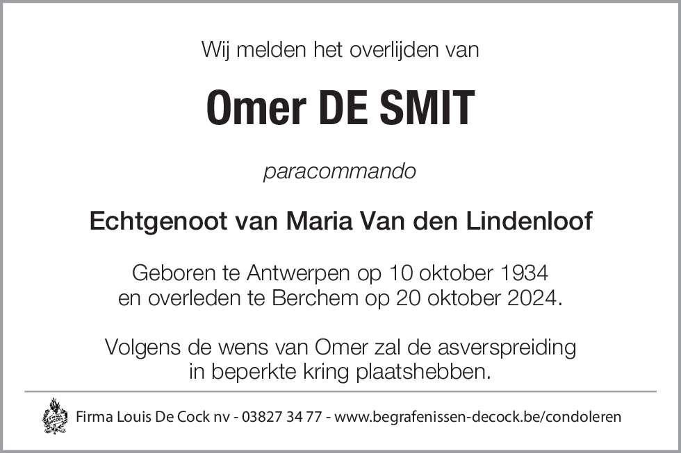 Omer De Smit