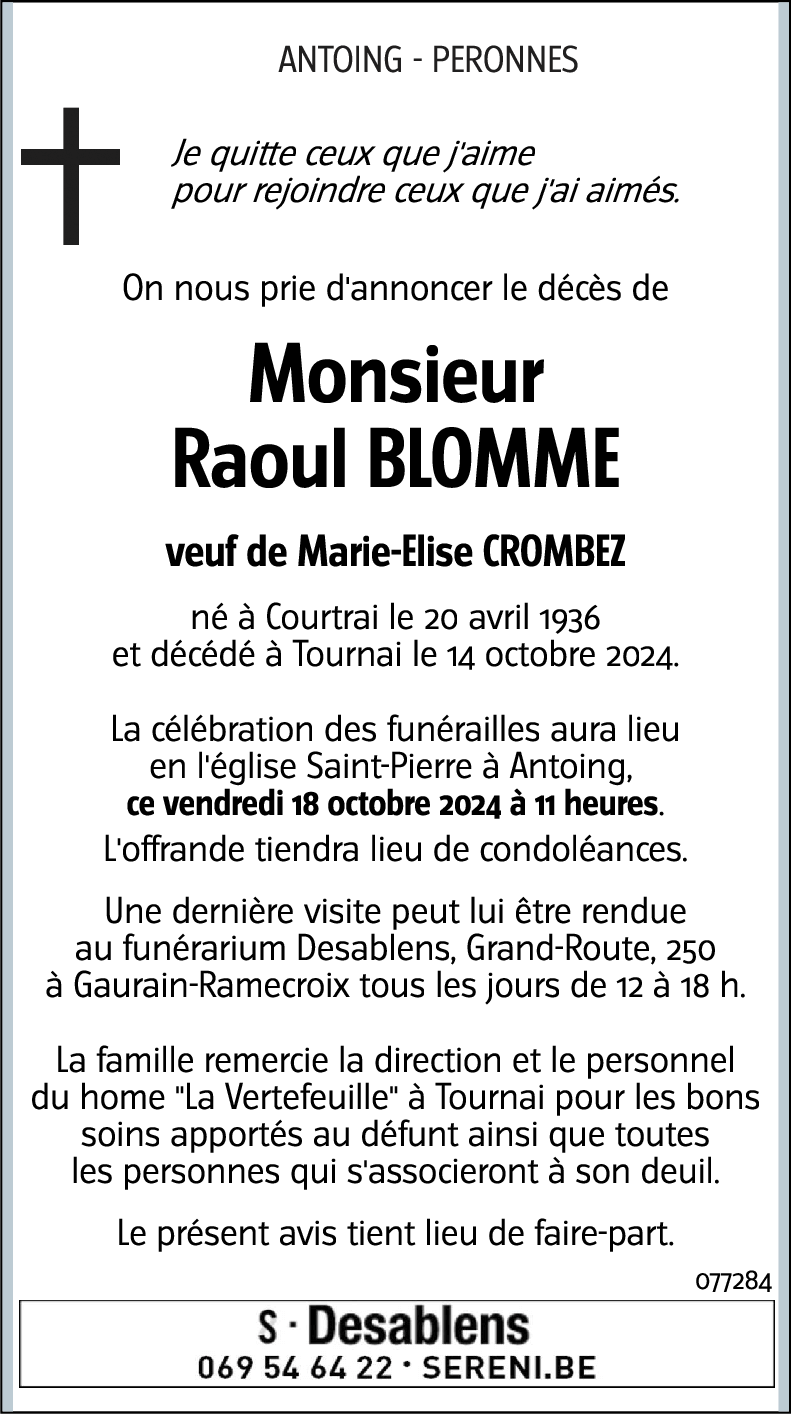 Raoul BLOMME