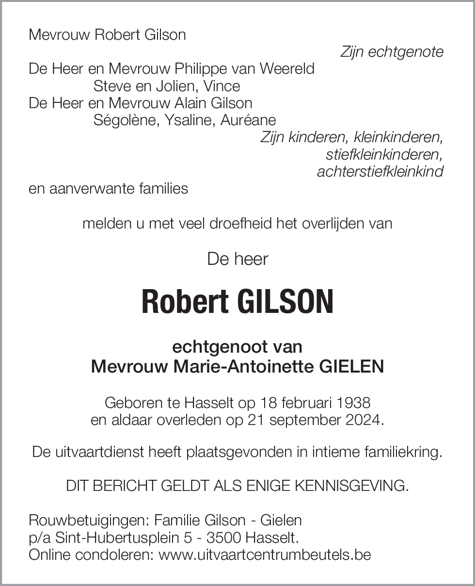 Robert Gilson