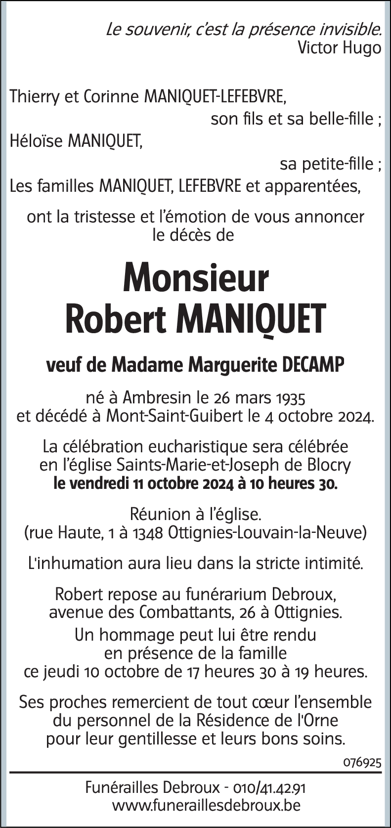 Robert Maniquet