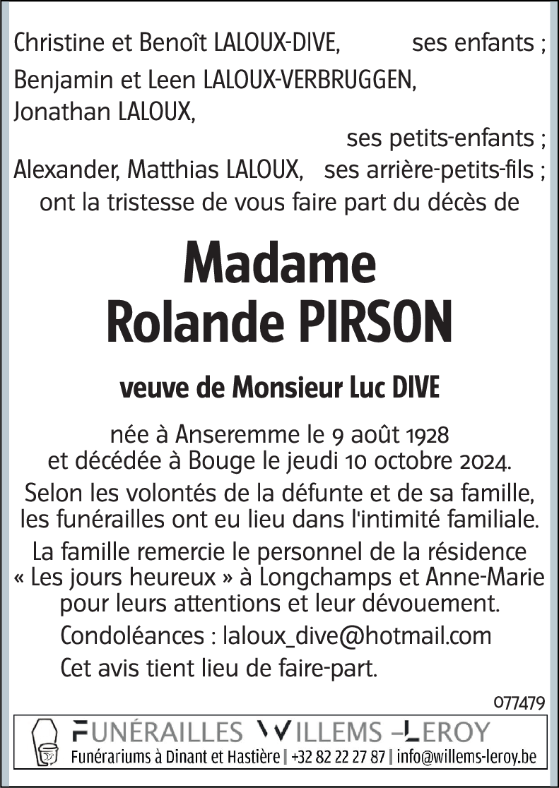 Rolande PIRSON