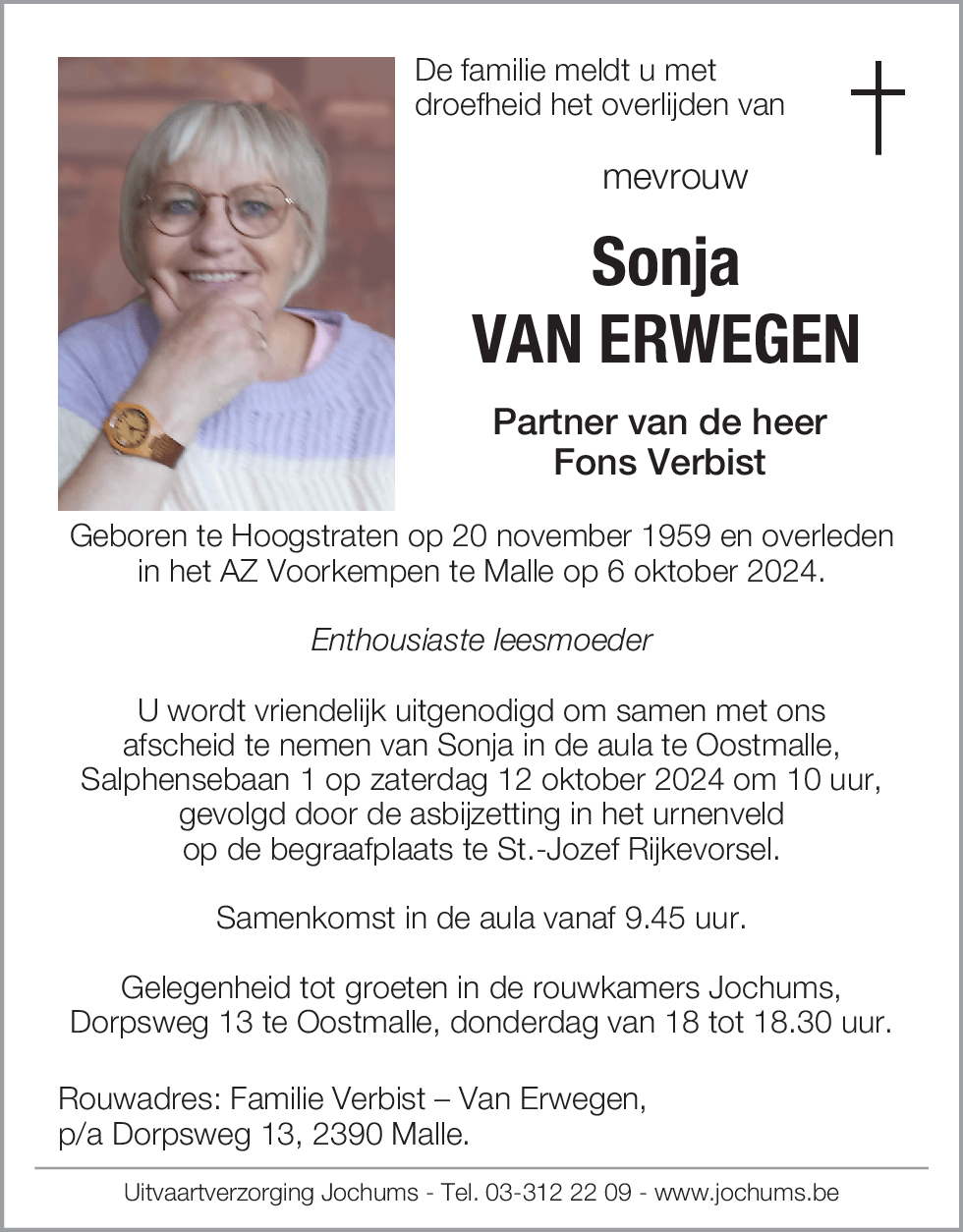 Sonja Van Erwegen