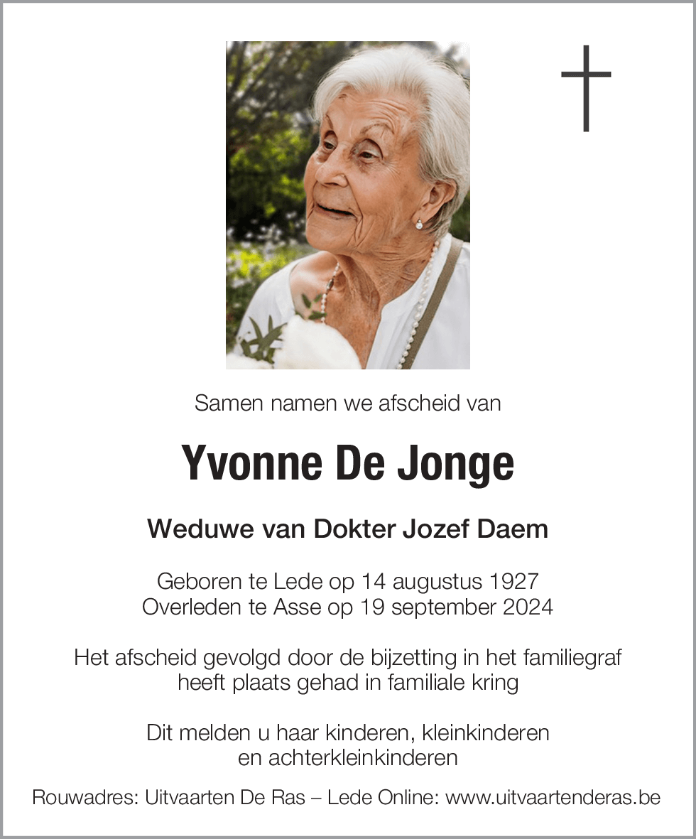 Yvonne De Jonge