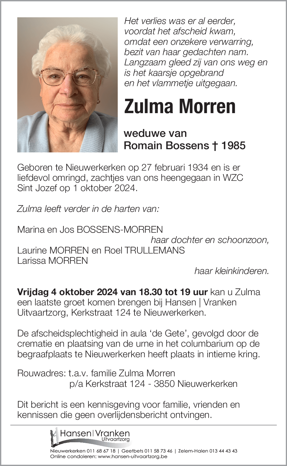 Zulma MORREN