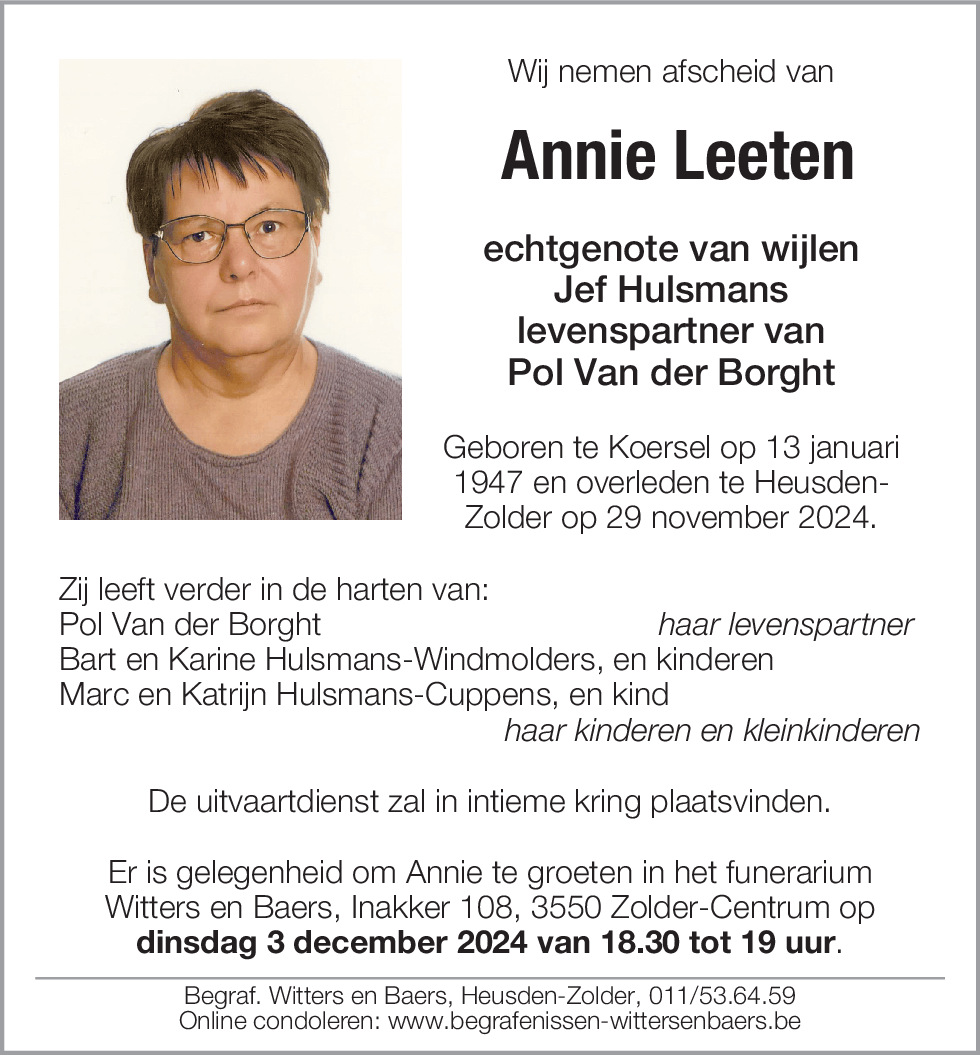 Annie Leeten