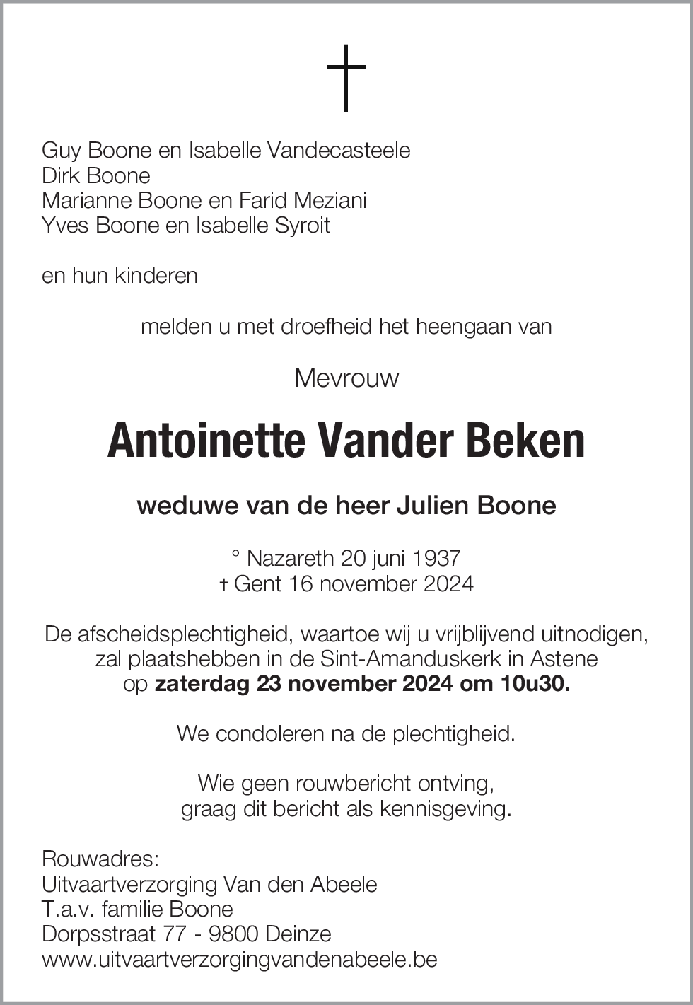 Antoinette Vander Beken