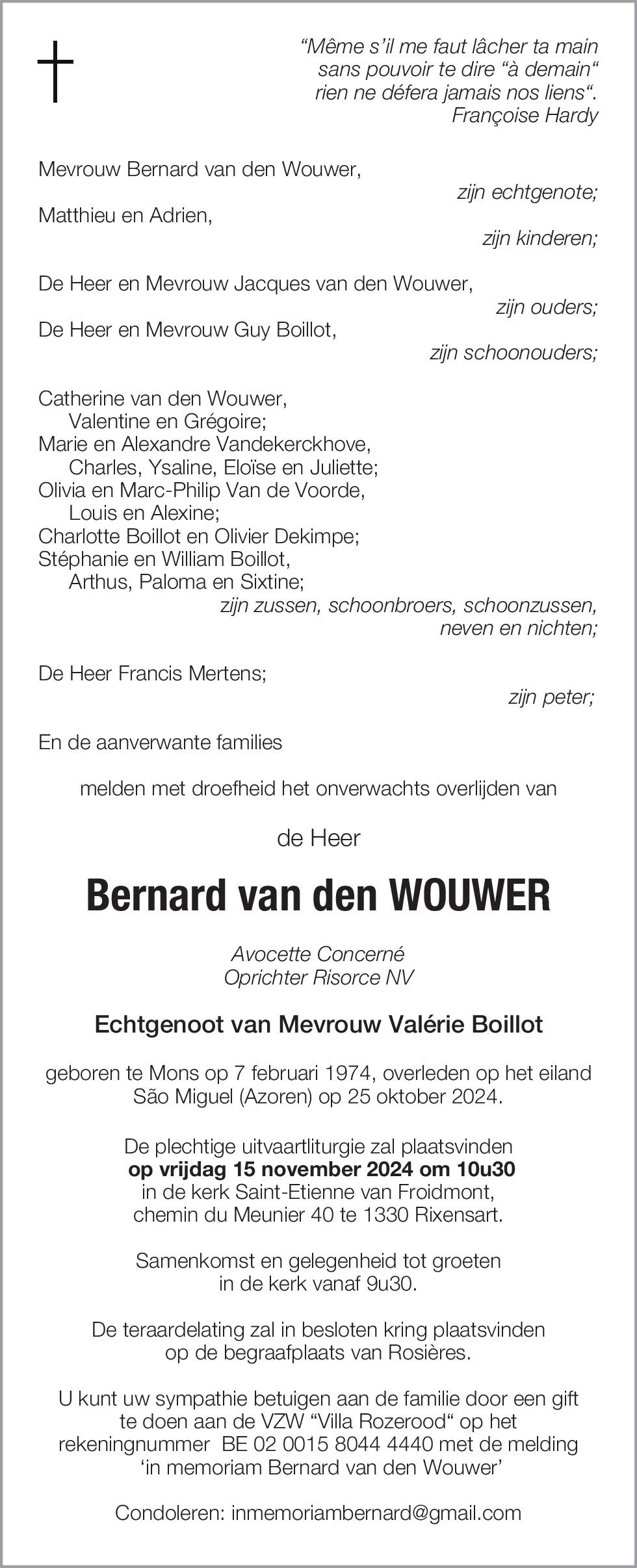 Bernard van den Wouwer
