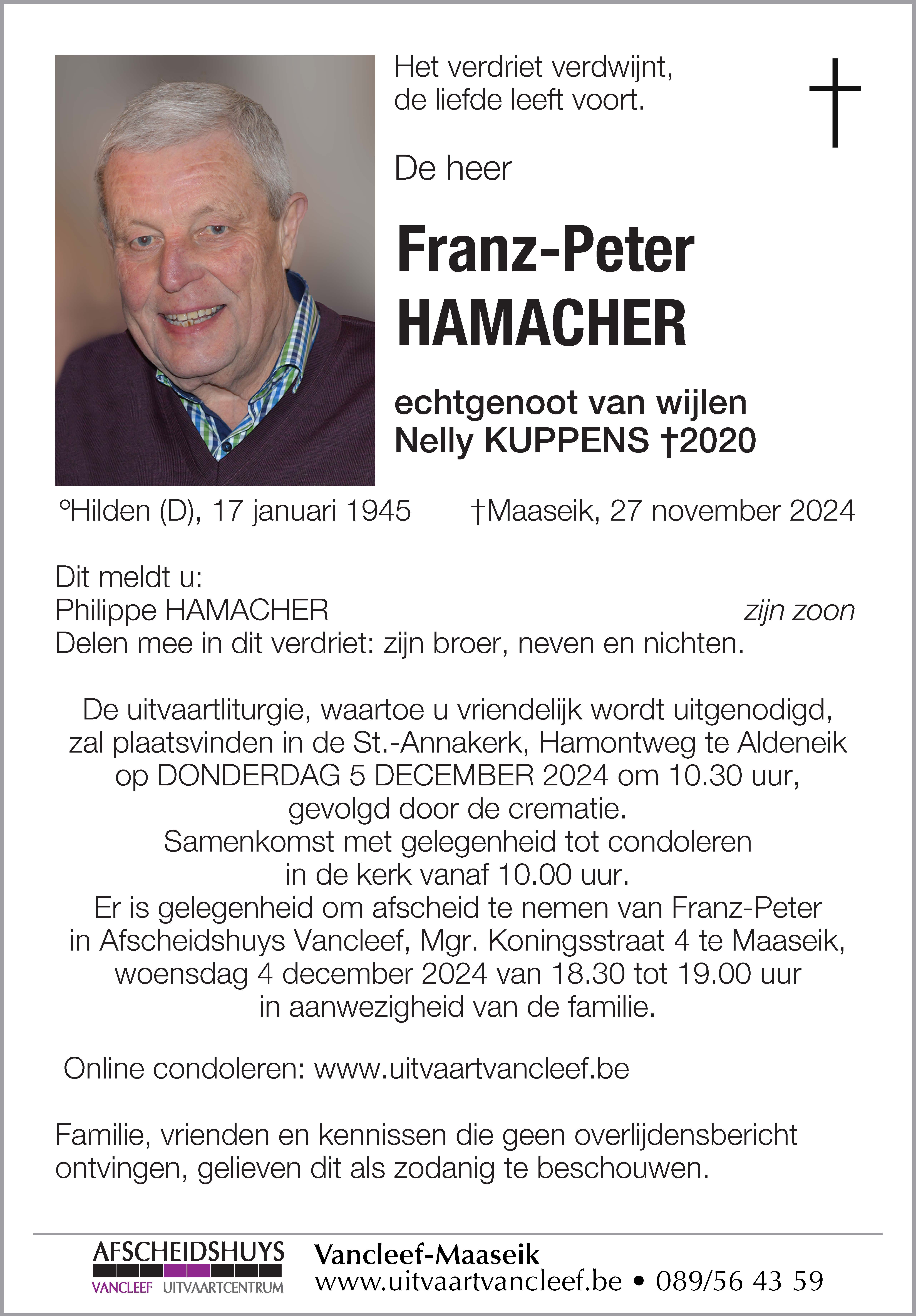 Franz Peter Hamacher