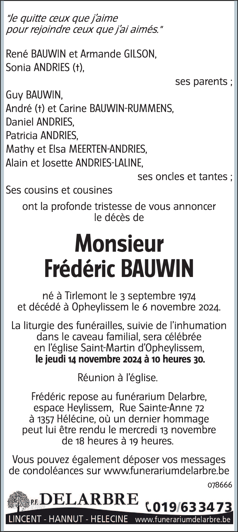 Frédéric BAUWIN