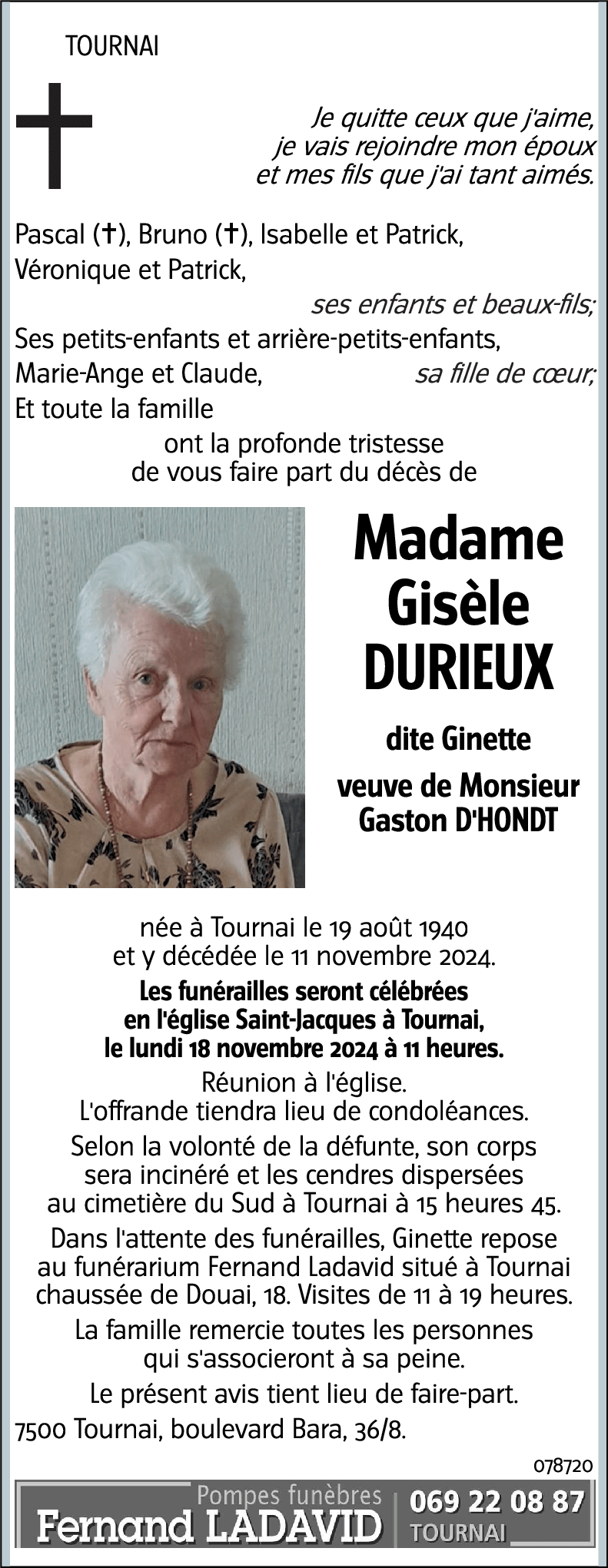 Gisèle DURIEUX