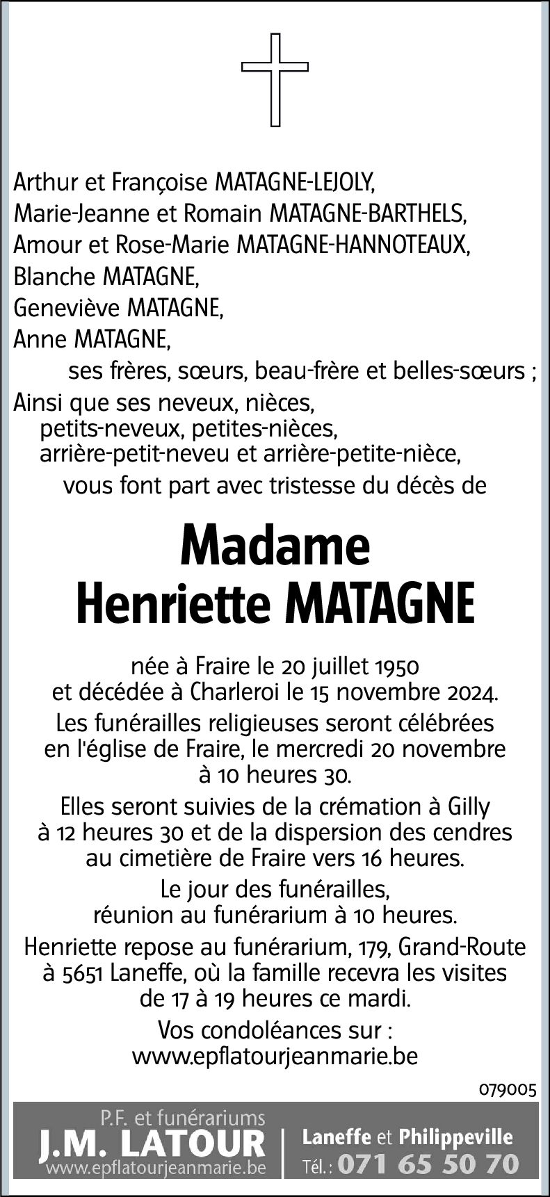 Henriette MATAGNE