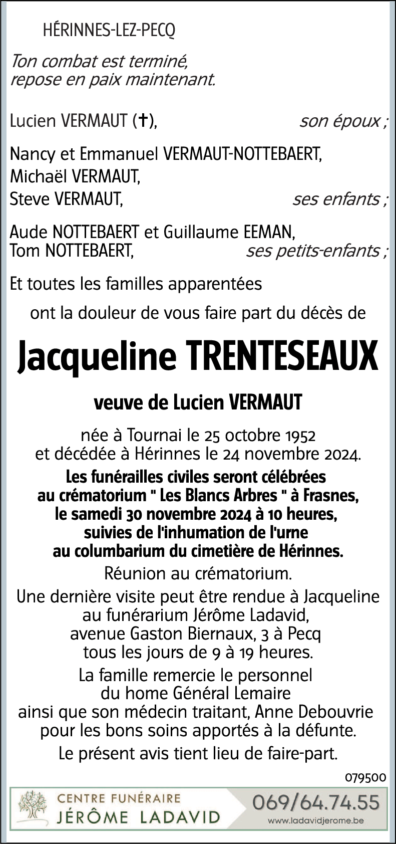 Jacqueline TRENTESEAUX