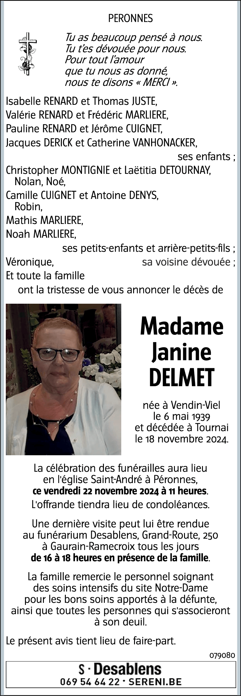 Janine DELMET