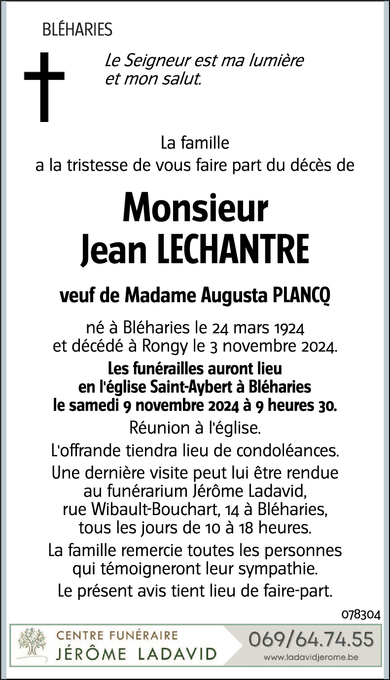 Jean LECHANTRE