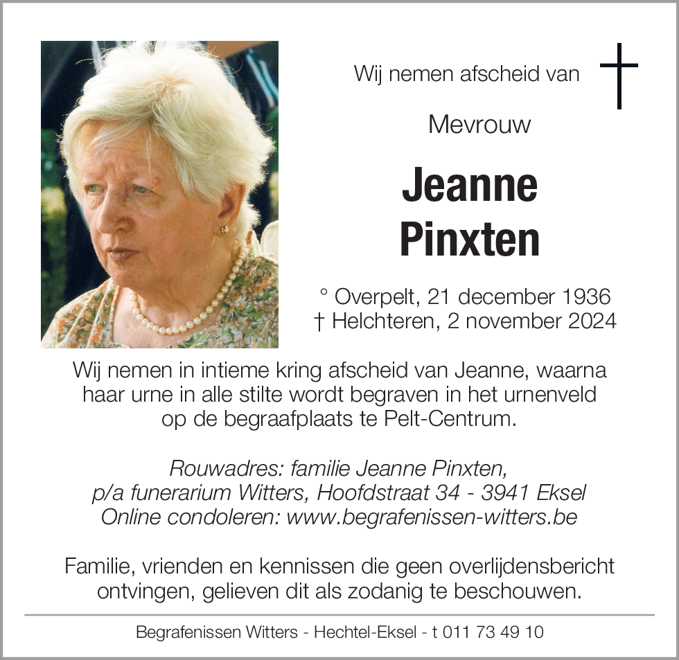 Jeanne Pinxten