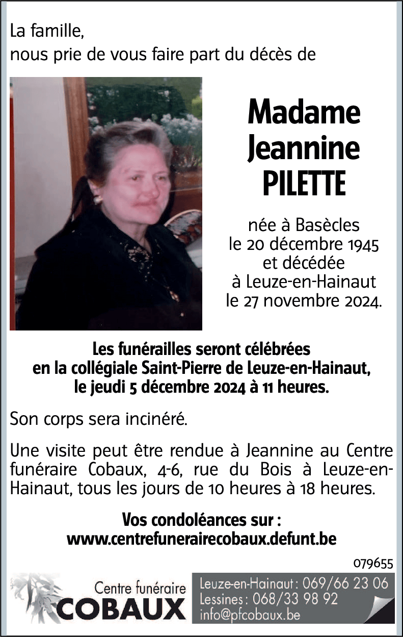 Jeannine PILETTE