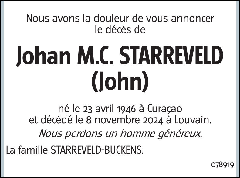 Johan M.C. Starreveld