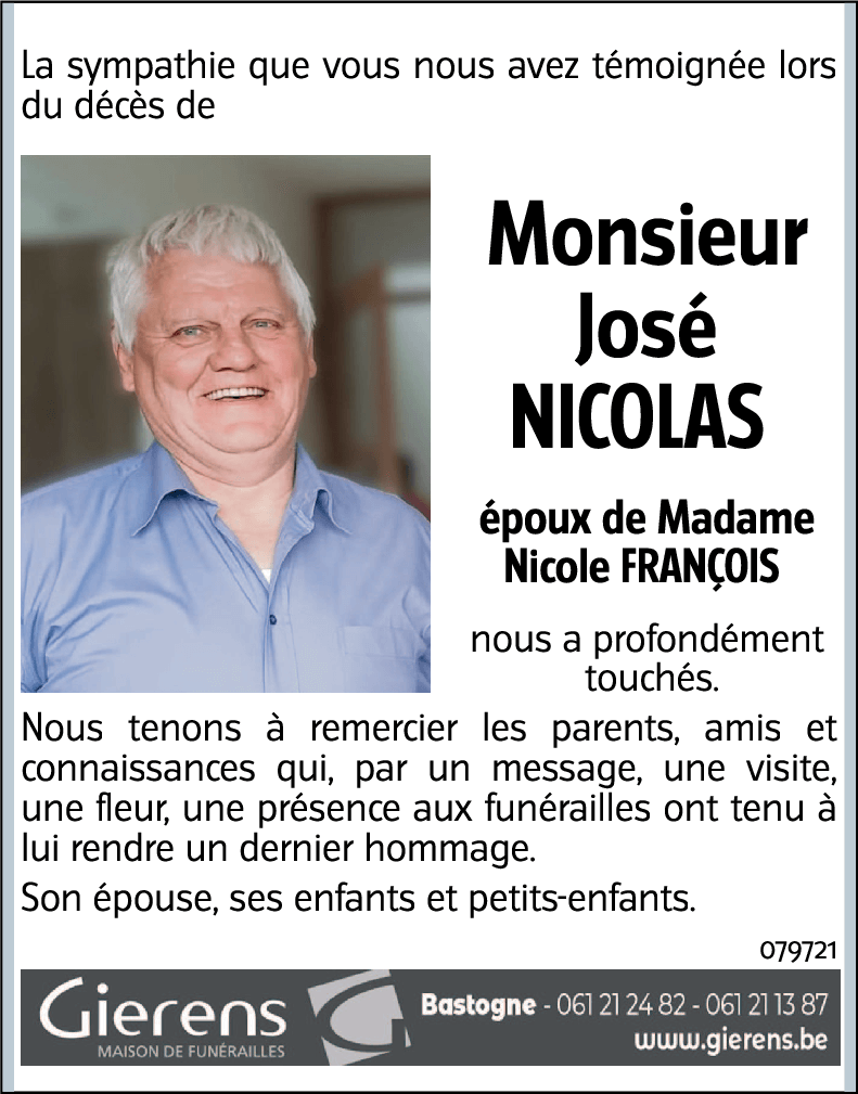 Joseph NICOLAS