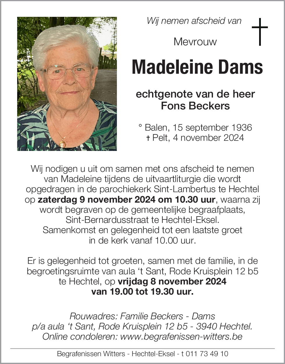 Madeleine Dams