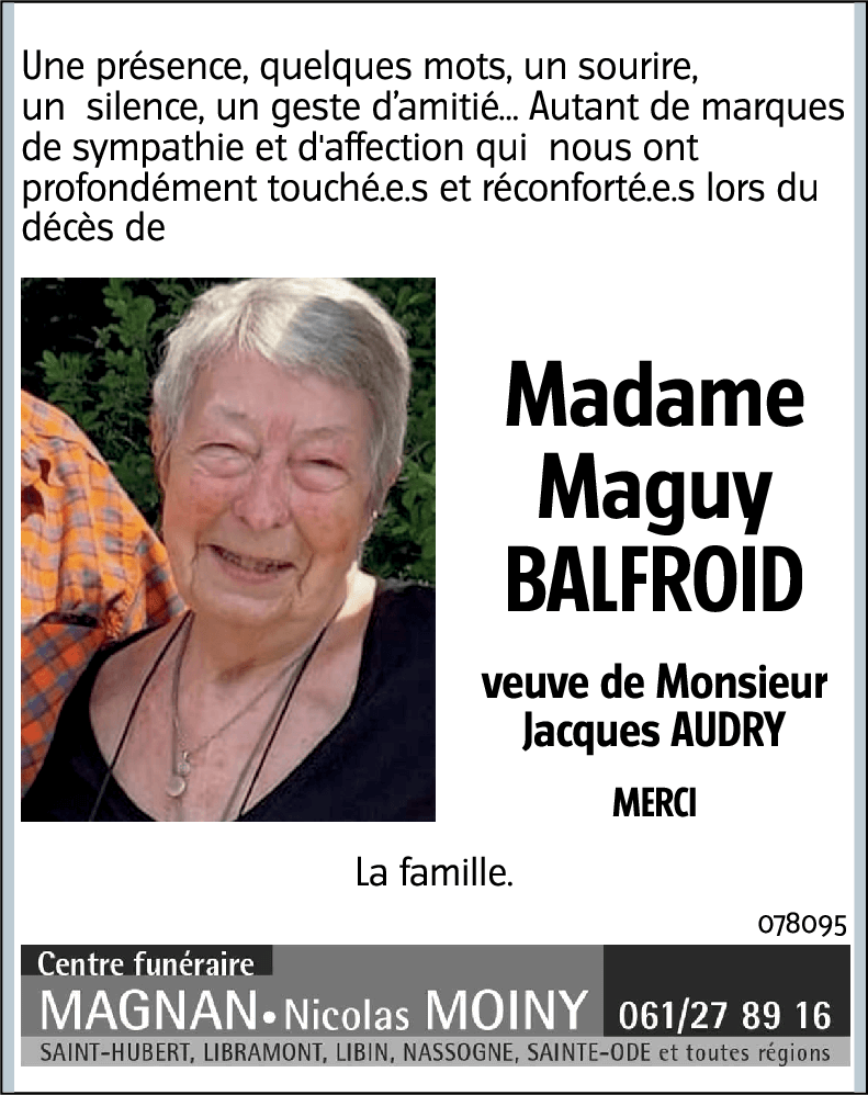 Maguy BALFROID