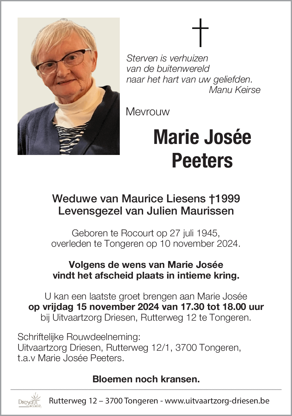 Marie Josée Peeters