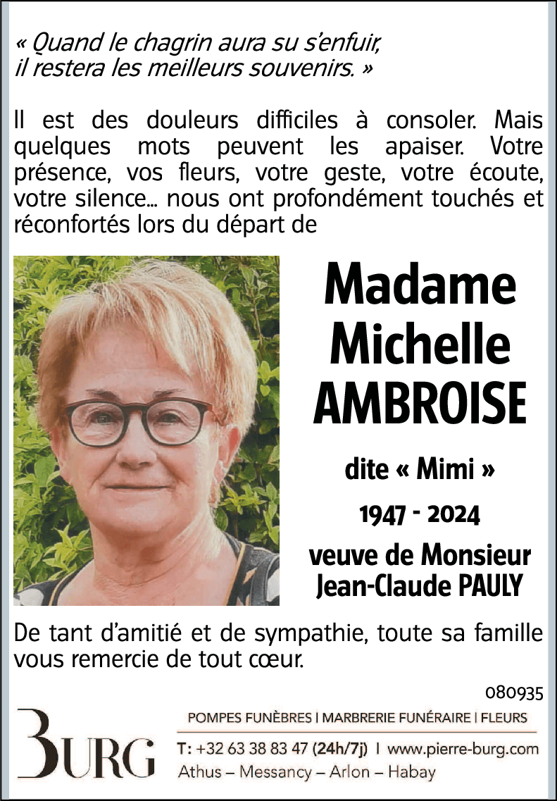 Michelle AMBROISE