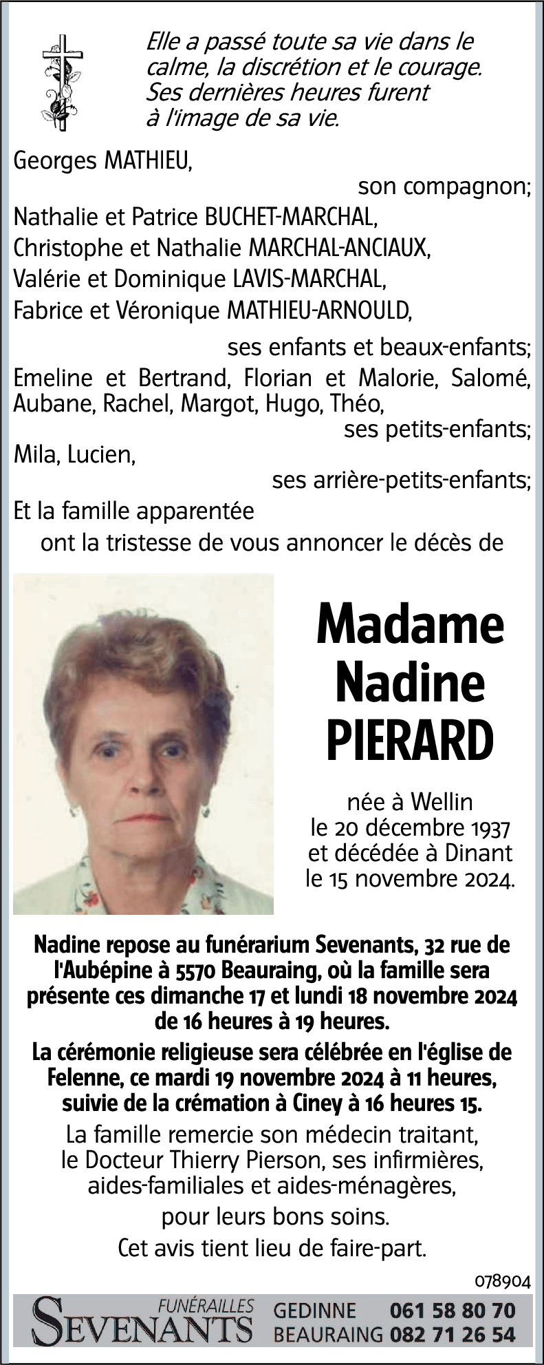 Nadine PIERARD