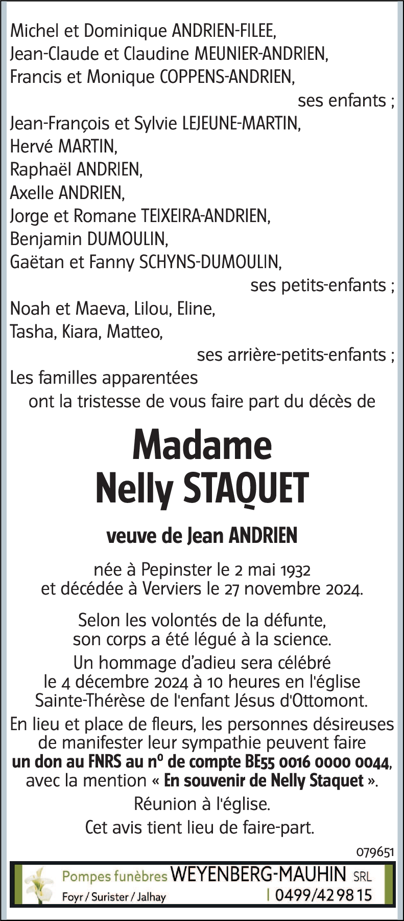 Nelly STAQUET