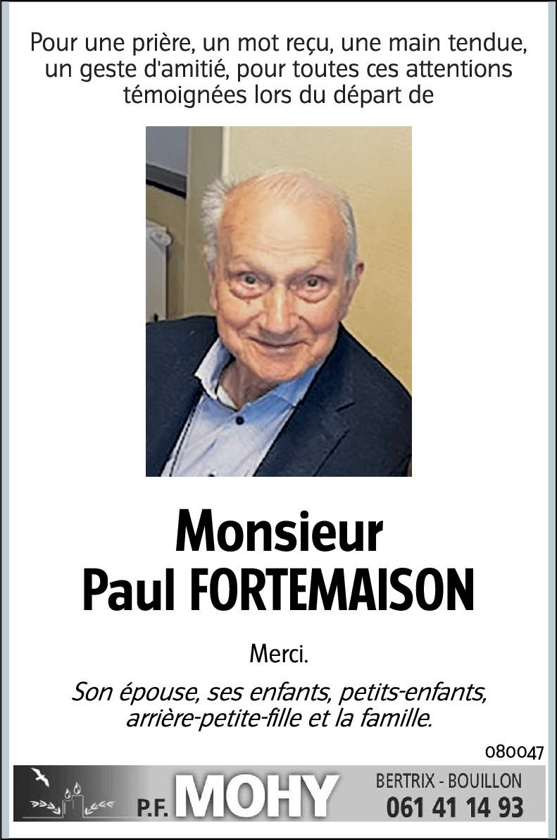 Paul FORTEMAISON