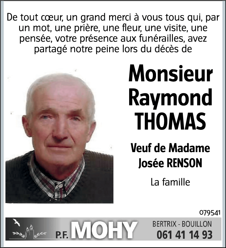Raymond THOMAS