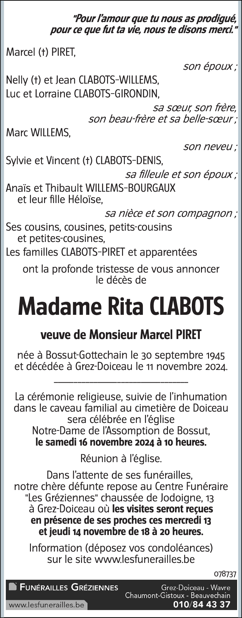 Rita Clabots