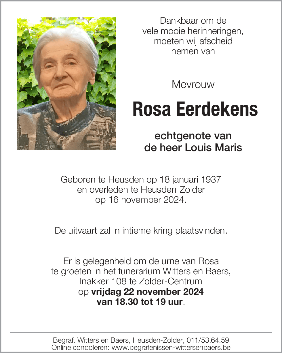 Rosa Eerdekens