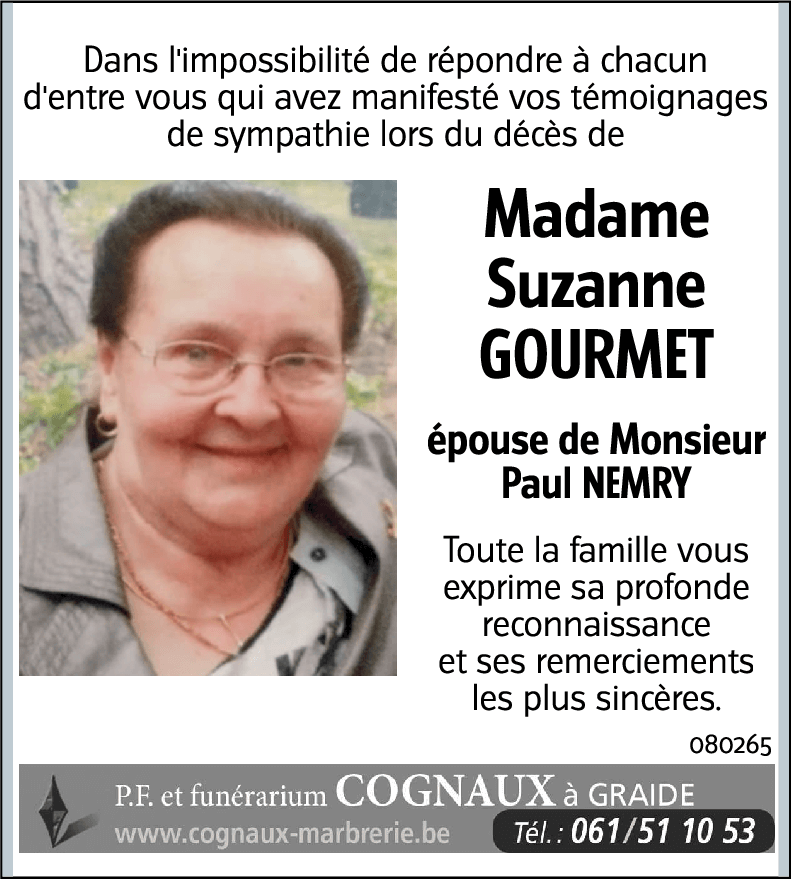 Suzanne GOURMET