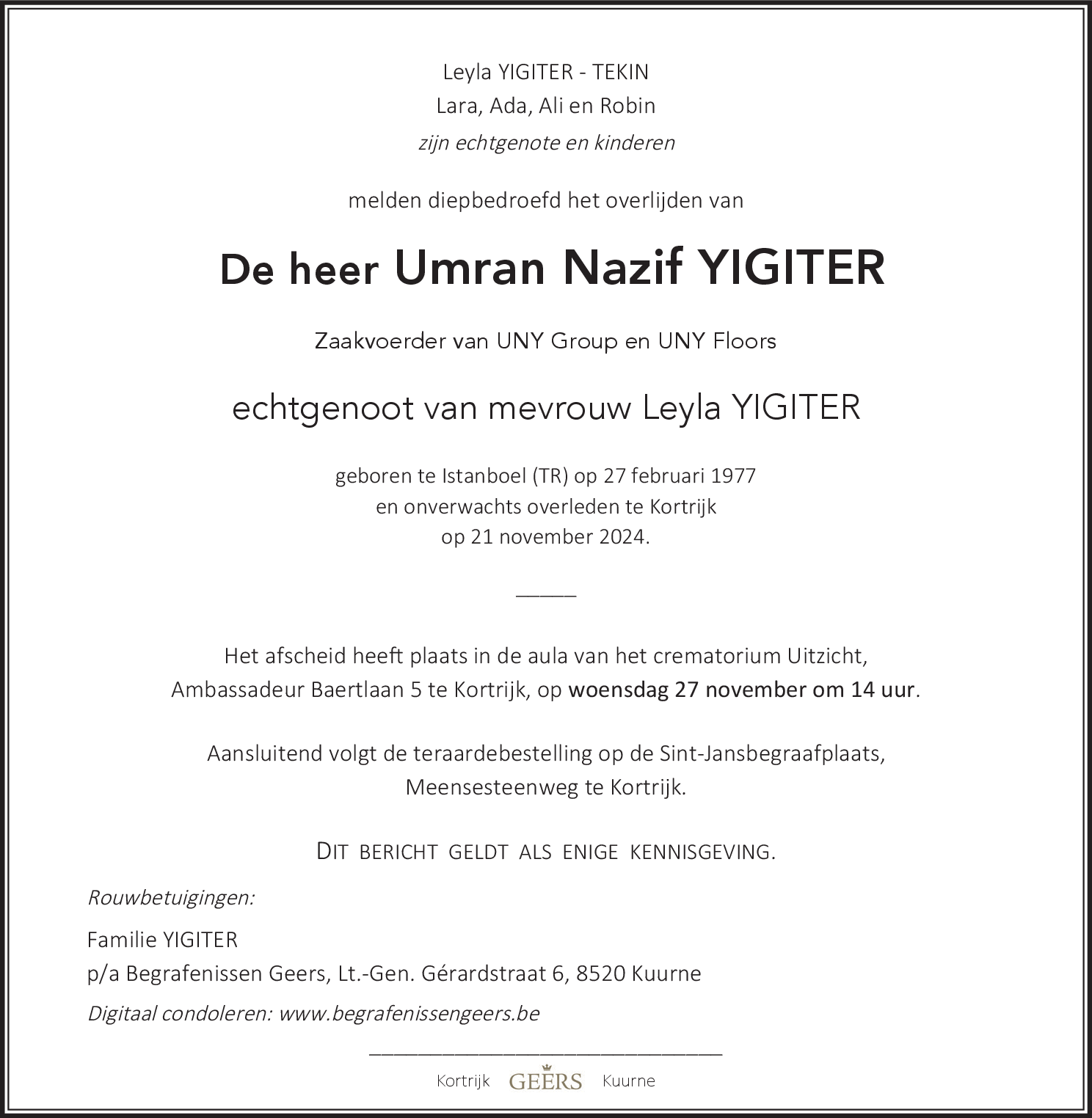 Umran Nazif YIGITIR