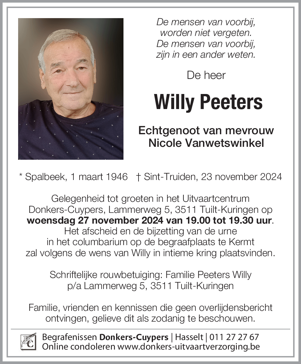 Willy Peeters