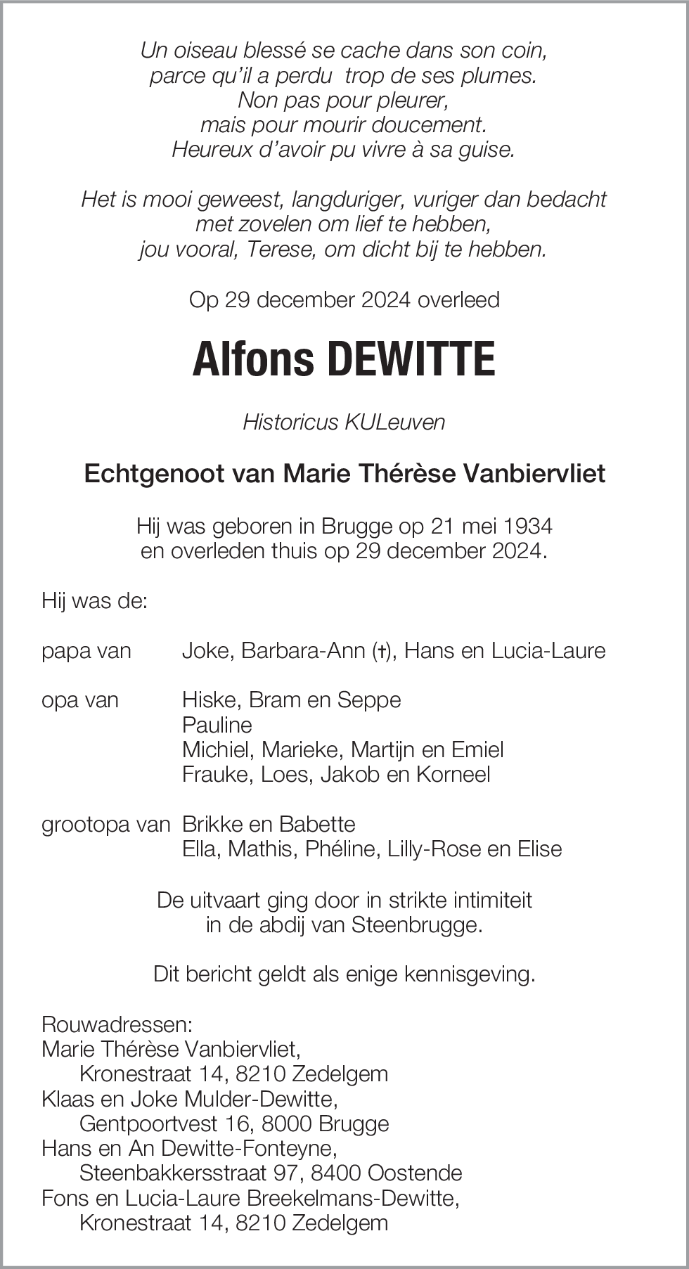 Alfons Dewitte