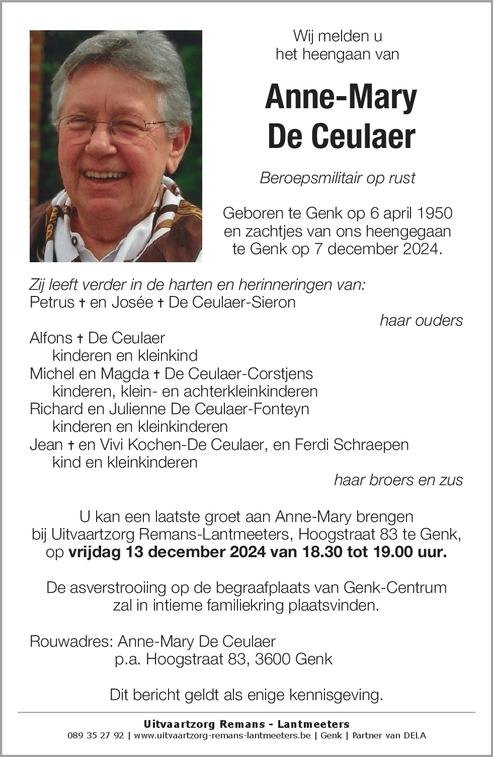 Anne-Mary De Ceulaer