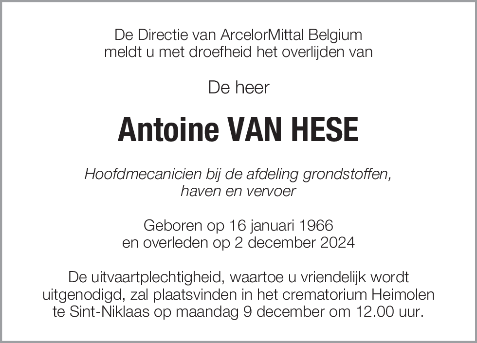 Antoine Van Hese