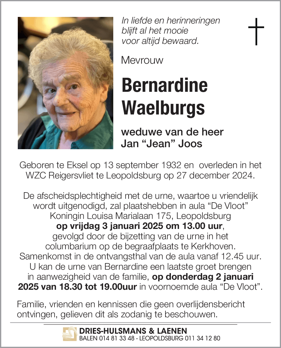 Bernardine Waelburgs